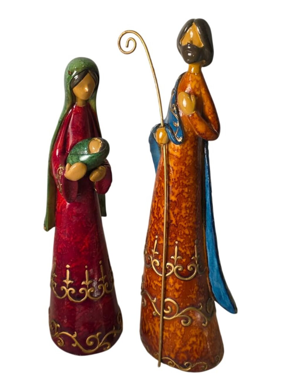 🎄 Holiday Time Marbelized Holy Family Nativity Scene Set 🎄